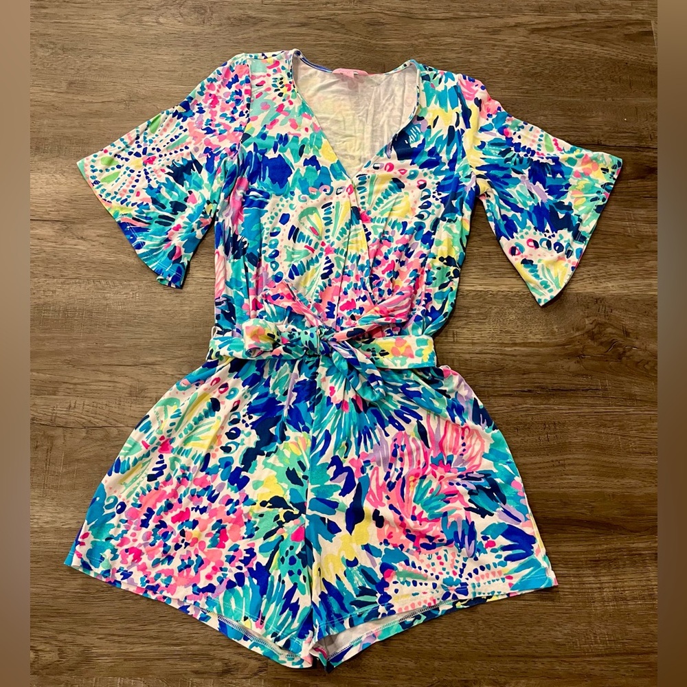 Lilly Pulitzer Dive In Madilyn Romper XS